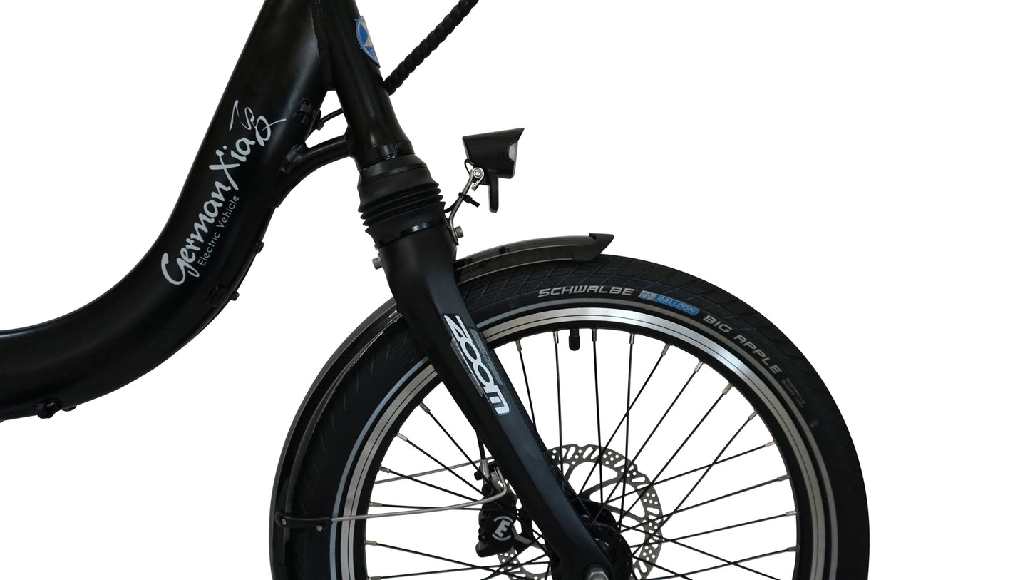 MOBILEMASTER N380K/R PP MANUELL STUFENLOS, Performance Line (65Nm), ENVIOLO 380 % Nabenschaltung mit Freilauf - E Bike Klapprad mit BOSCH Mittelmotor