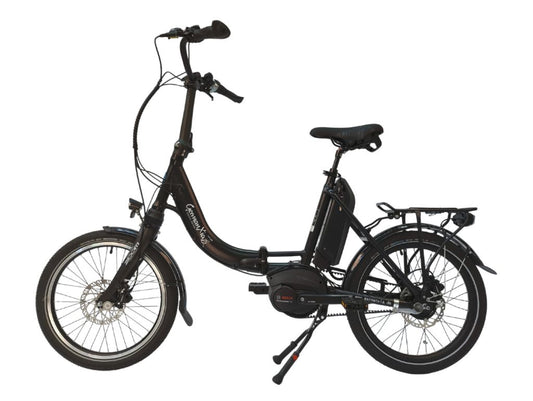 MOBILEMASTER P8R RT Automatik (Di2) Bosch Performance Line (65Nm), Gates Riemen, SHIMANO 8-Gang Di2 Nabenschaltung - E Bike Klapprad mit Bosch Mittelmotor und Rücktrittbremse
