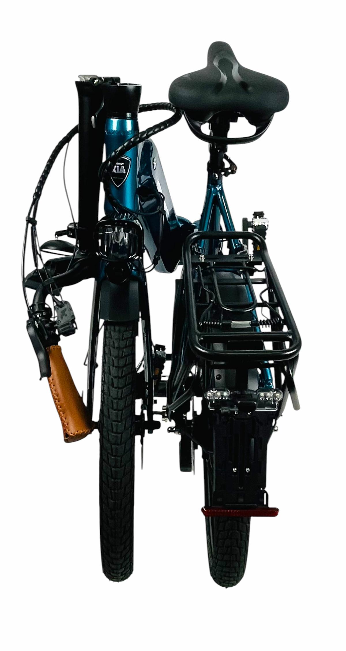 MOBILEMASTER OFFROAD Speed S-Pedelec kompakt zusammengefaltet – Rückansicht mit 45 km/h Bosch Performance Line Speed Motor