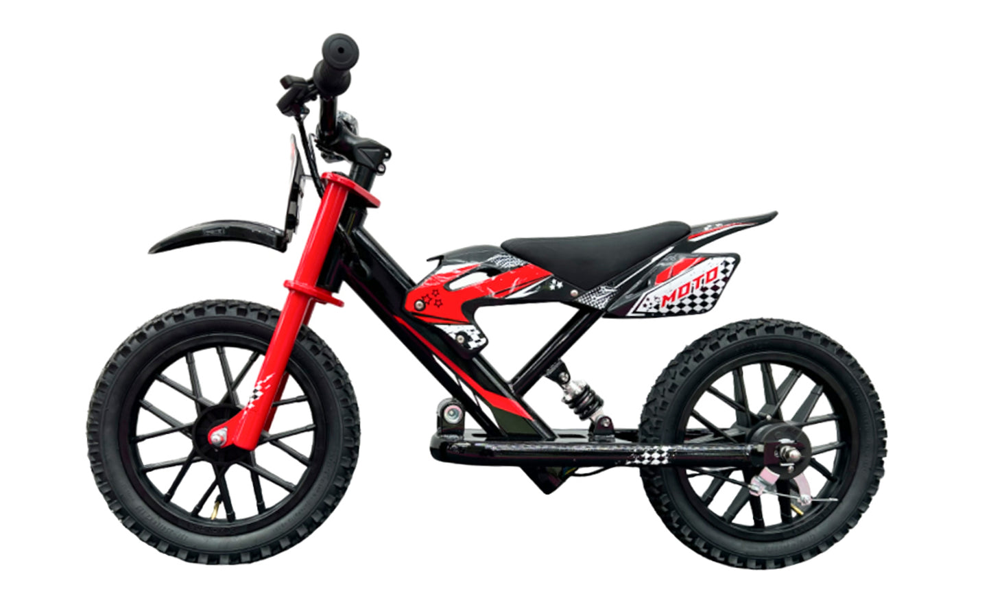 Voltino M12 Kinder Elektro Motorrad Laufrad E-Crossbike Motorrad für Kinder Elektro Laufrad 12 Zoll Stahl