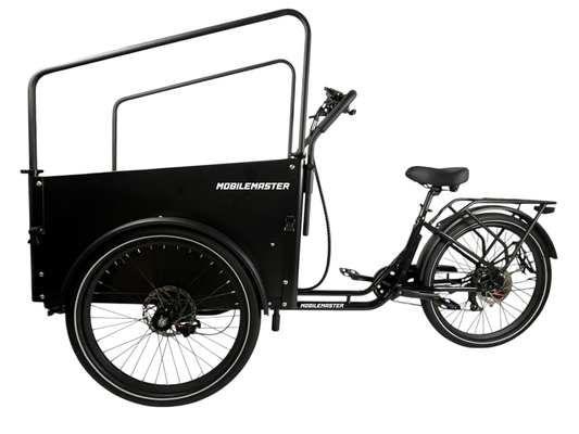 EcoMover Elektrodreirad Lastenrad Cargobike 26 Zoll 500Wh Akku