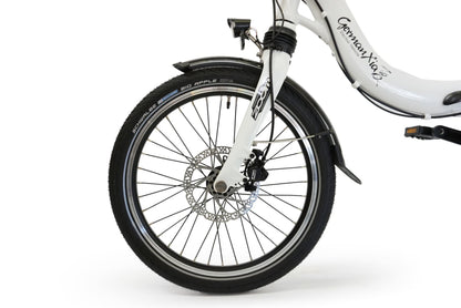 MOBILEMASTER N380K/R PP MANUELL STUFENLOS, Performance Line (65Nm), ENVIOLO 380 % Nabenschaltung mit Freilauf - E Bike Klapprad mit BOSCH Mittelmotor