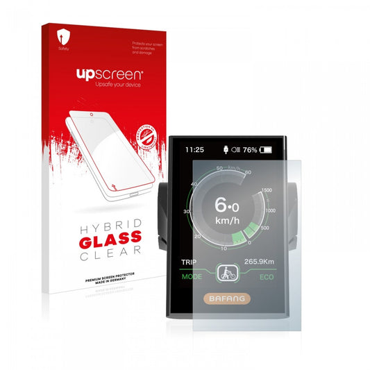 upscreen Hybrid Glass Clear Premium Panzerglasfolie für Bafang DP C18