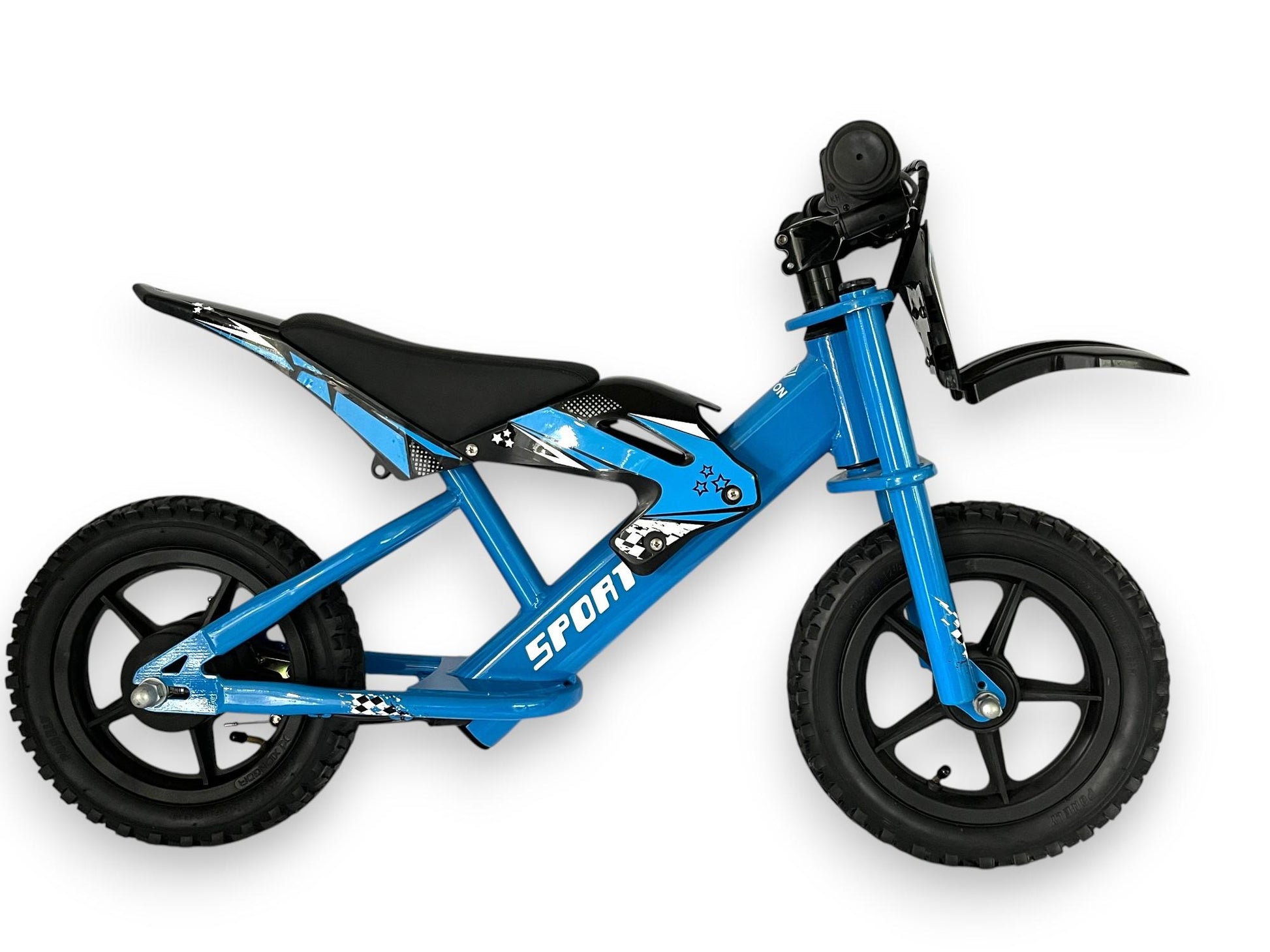 Voltino M12 Kinder Elektro Motorrad Laufrad E-Crossbike Motorrad für Kinder Elektro Laufrad 12 Zoll Stahl
