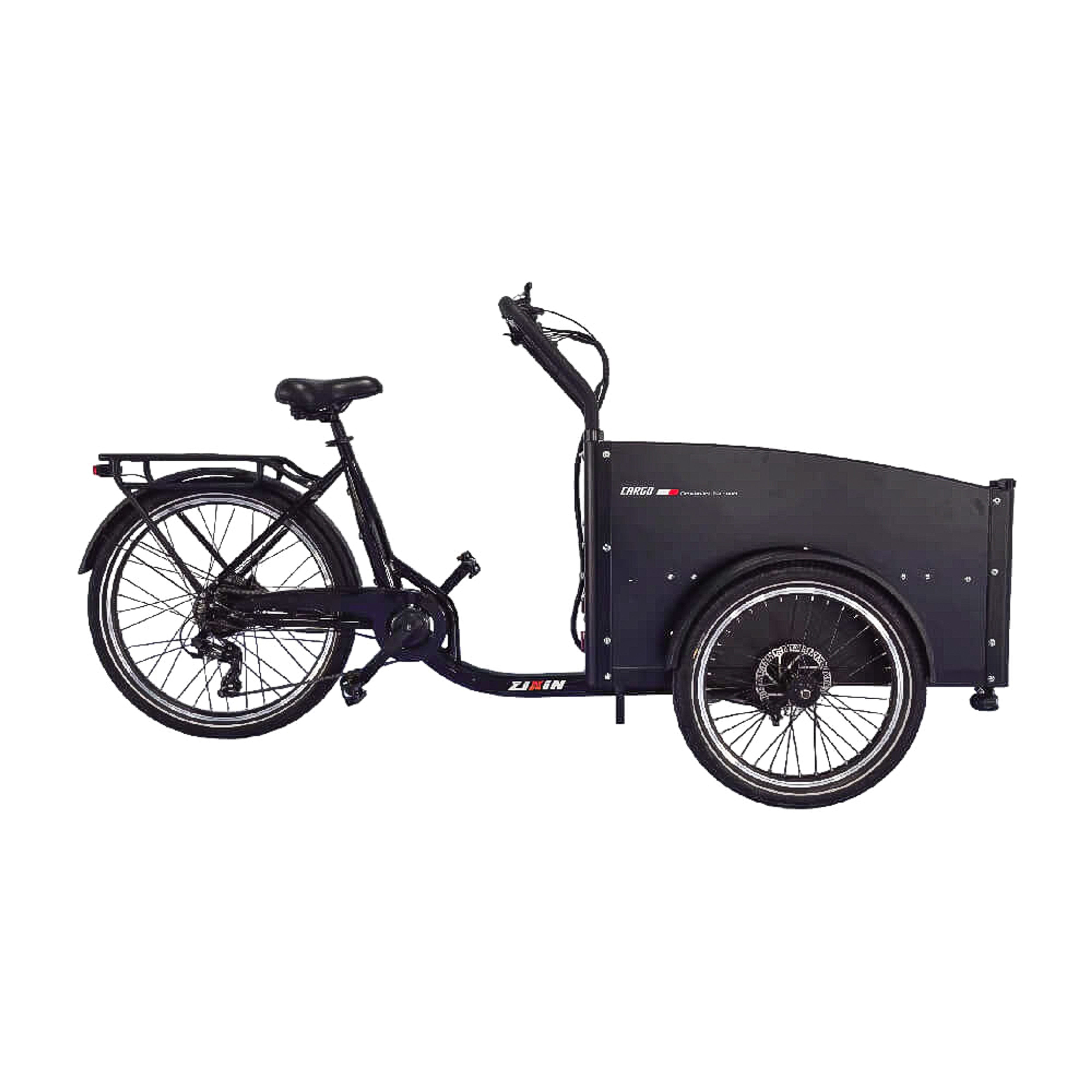 EcoMover Elektrodreirad Lastenrad Cargobike 26 Zoll 500Wh Akku