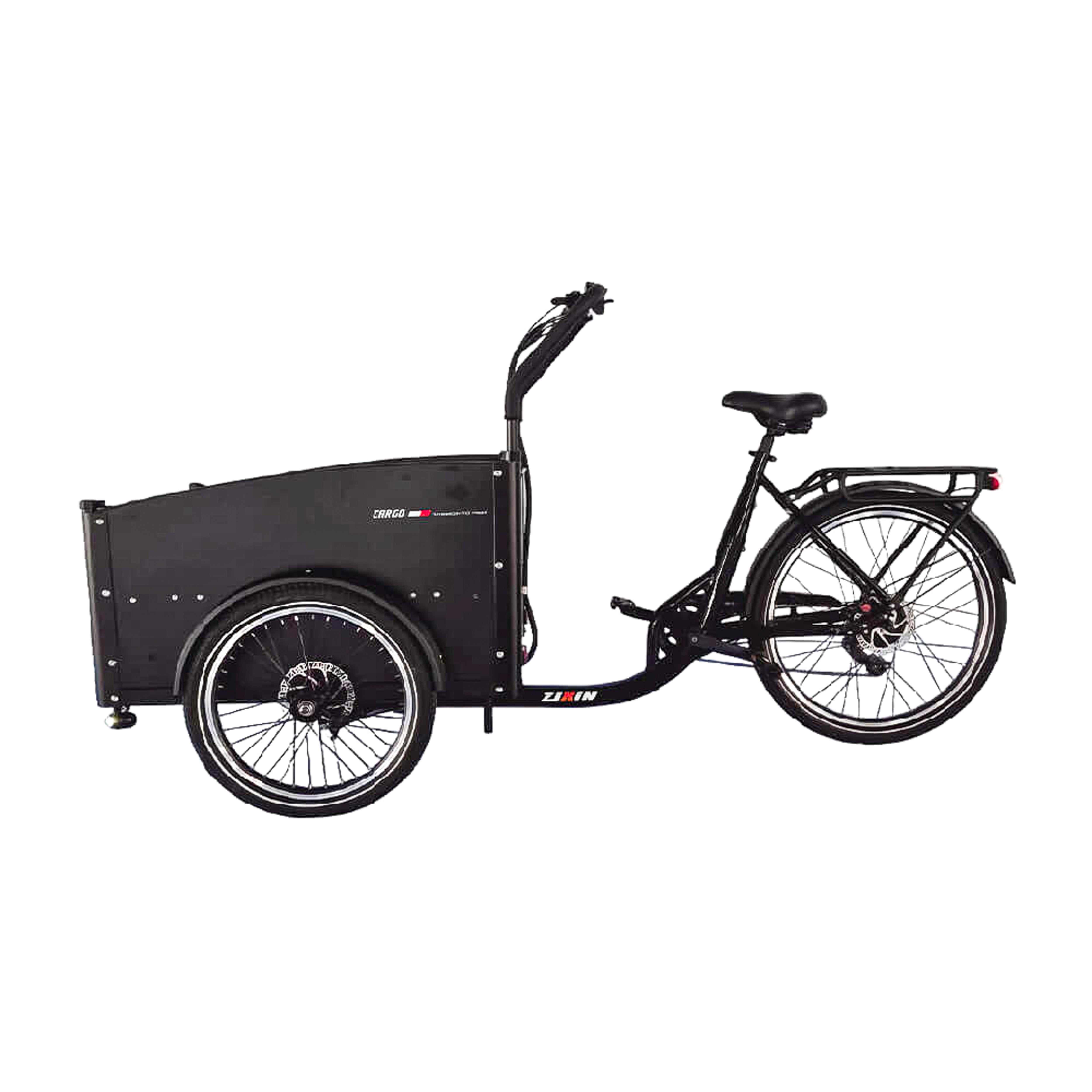 EcoMover Elektrodreirad Lastenrad Cargobike 26 Zoll 500Wh Akku