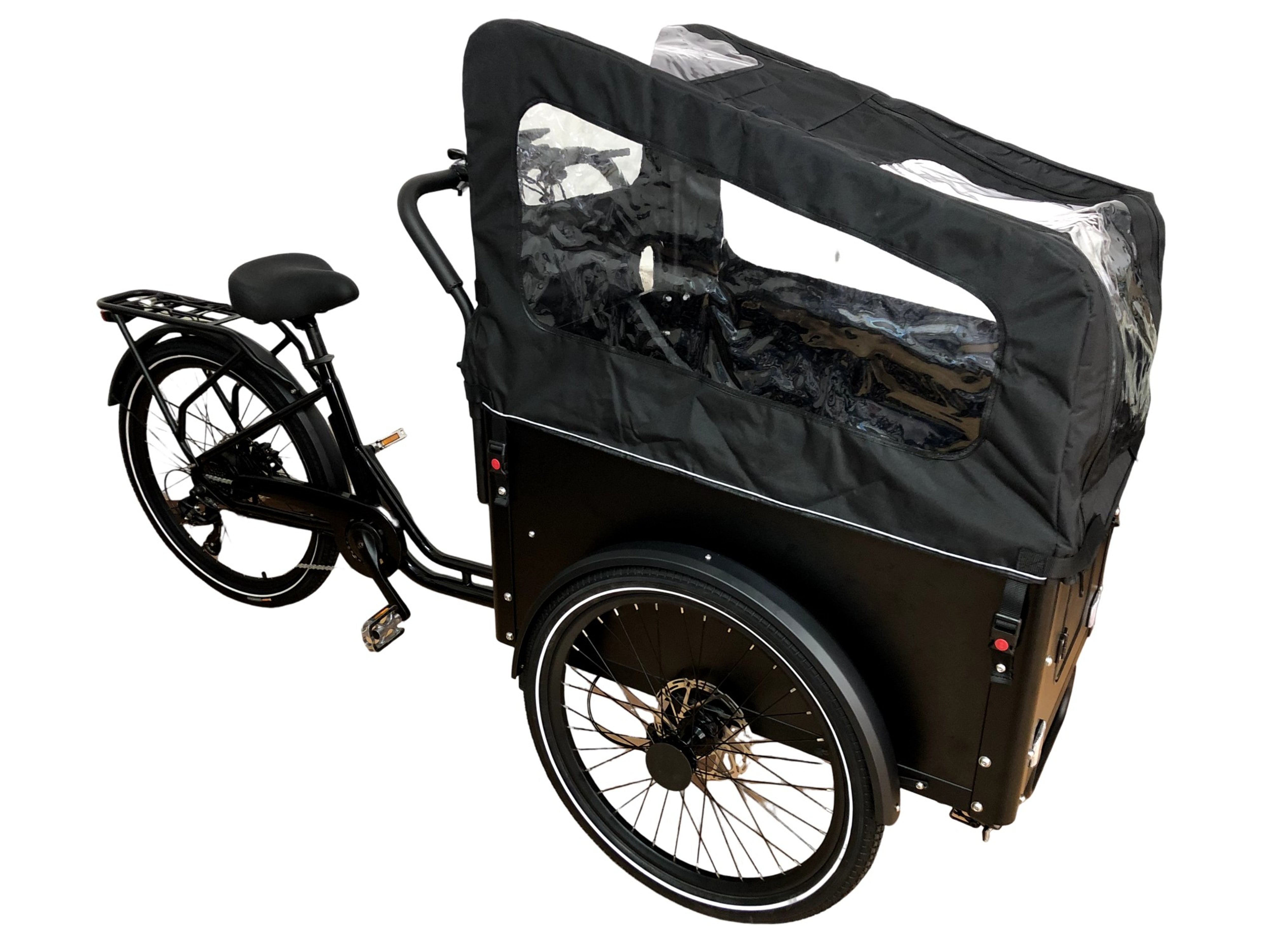 EcoMover Elektrodreirad Lastenrad Cargobike 26 Zoll 500Wh Akku