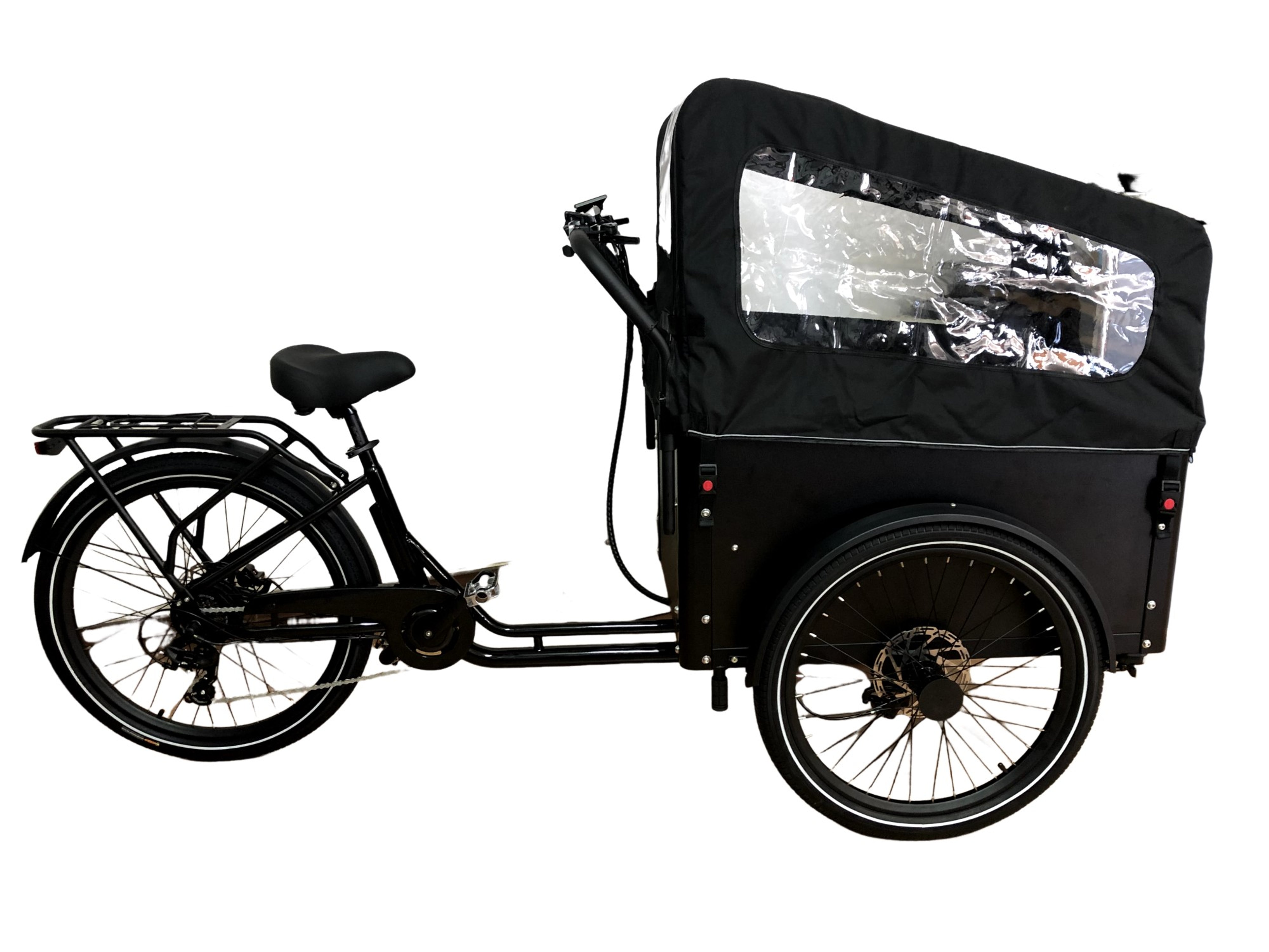 EcoMover Elektrodreirad Lastenrad Cargobike 26 Zoll 500Wh Akku