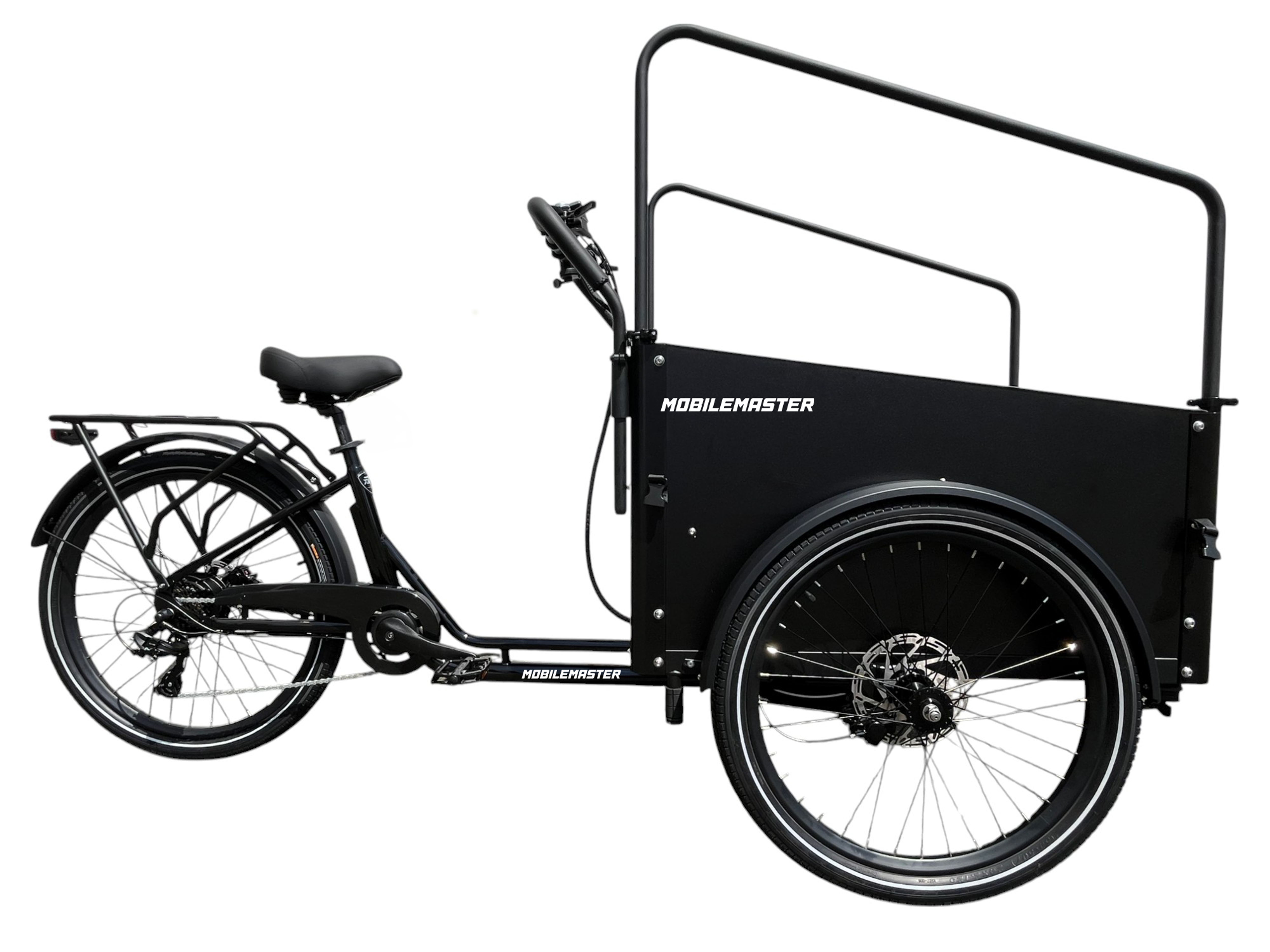 EcoMover Elektrodreirad Lastenrad Cargobike 26 Zoll 500Wh Akku